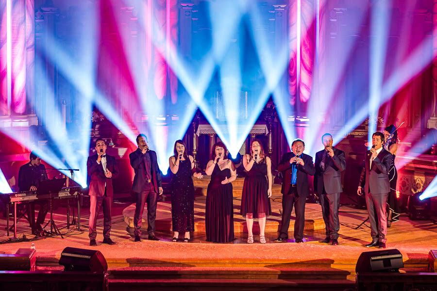 Family singers present to a full house at Salle Odyssée.